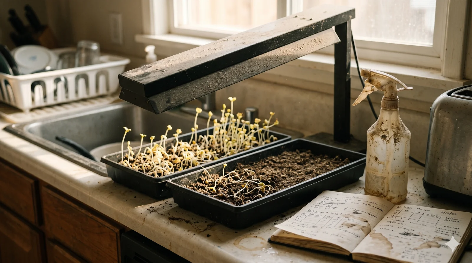 Common microgreen growing failure modes