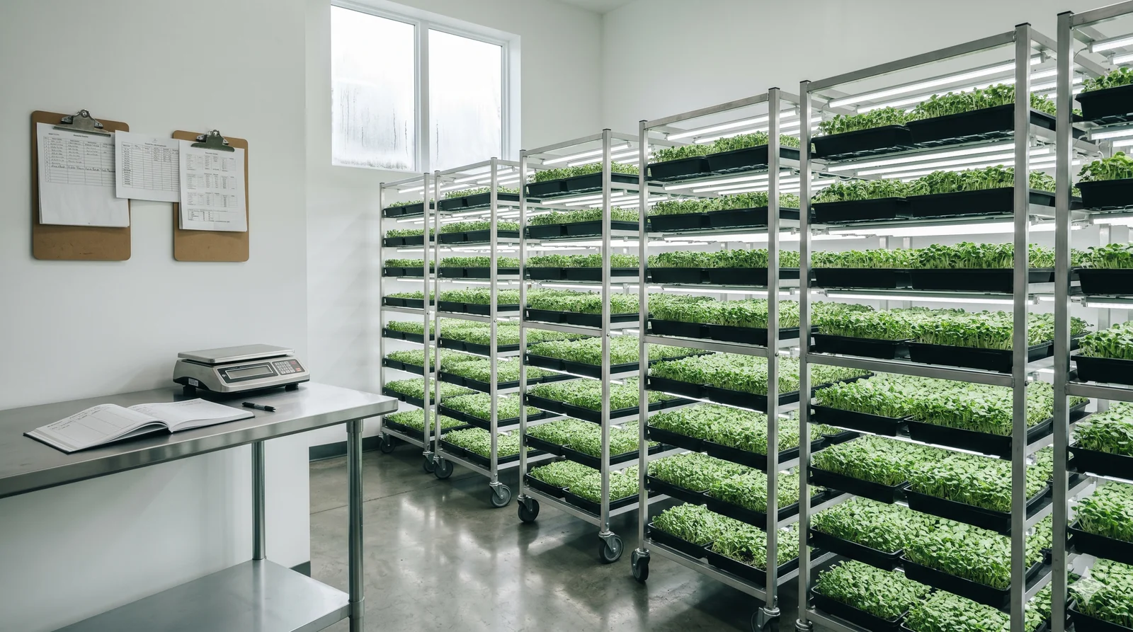 Quality control on the microGREEN FX harvest line