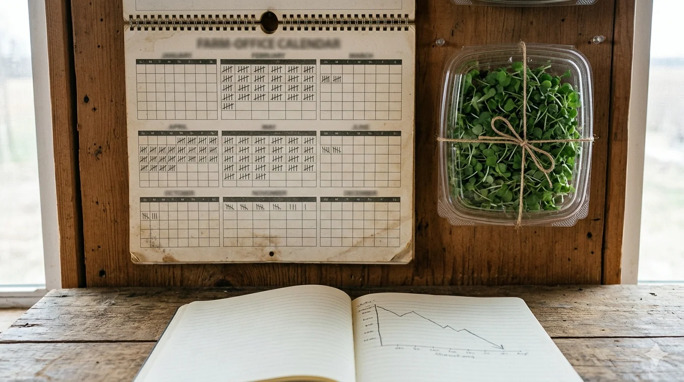 CSA farm box with microgreens add-on