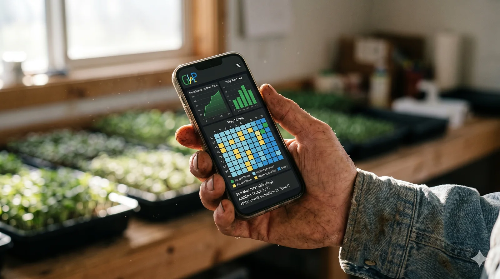 GLAP farm operating system built by microGREEN FX