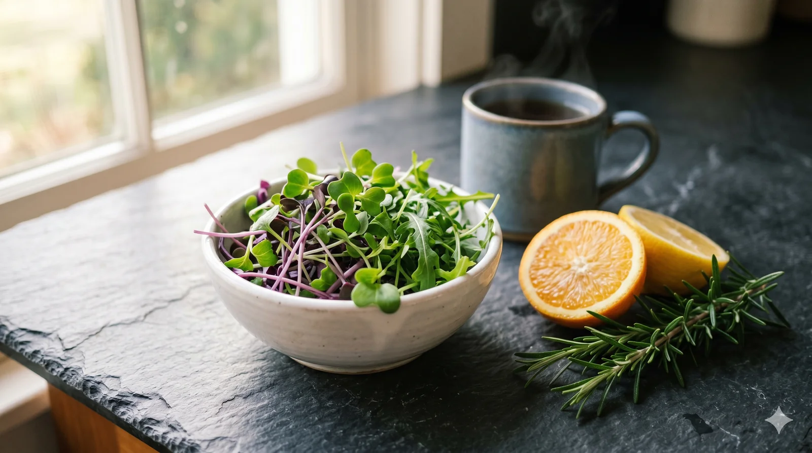 Vitamin-C-rich microgreens for immune support