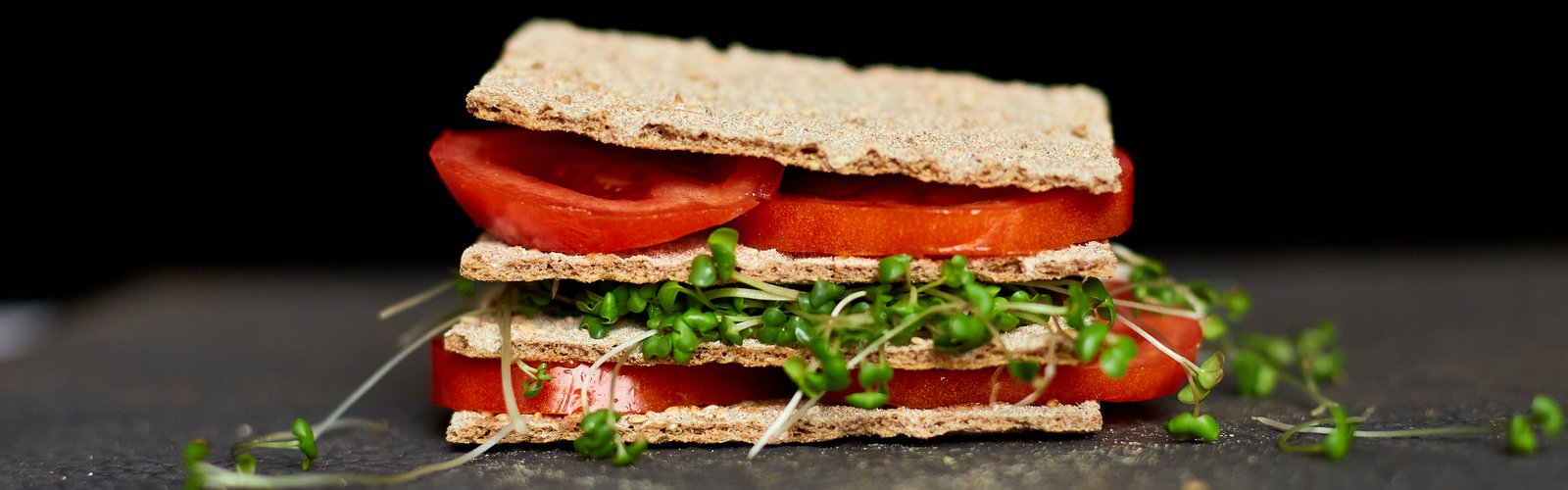 Microgreens on a sandwich