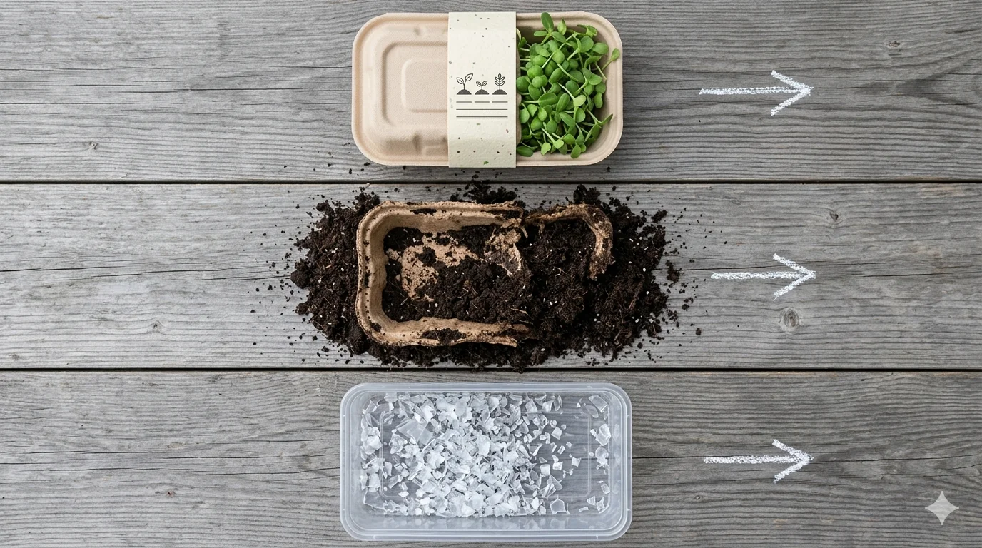 Compostable vs biodegradable vs recyclable packaging breakdown