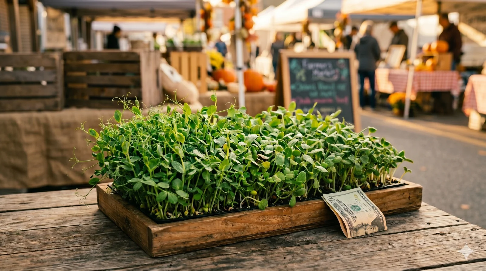 Local economic multiplier from minority-owned microgreens farm