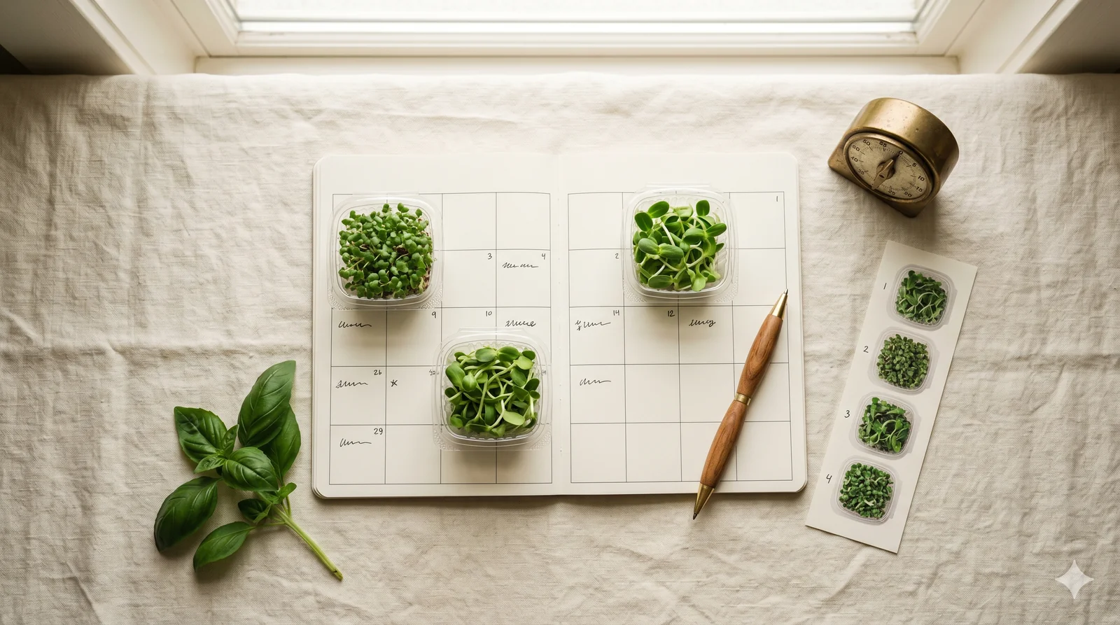 Weekly versus biweekly microgreens subscription comparison