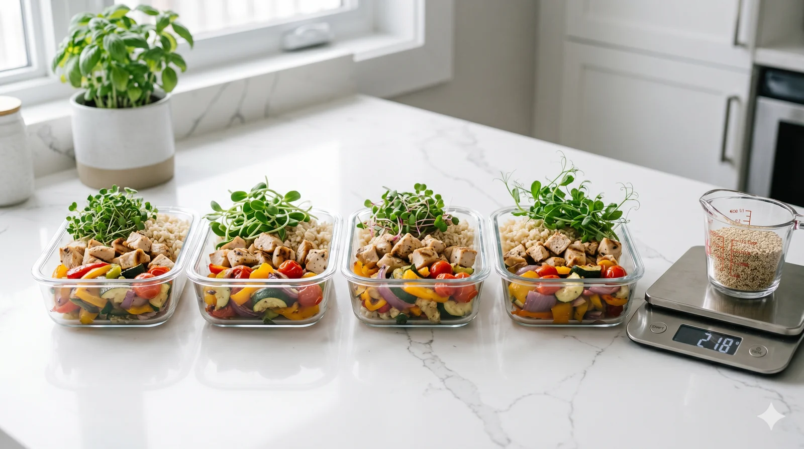 Fresh microgreens for a weight-loss eating plan