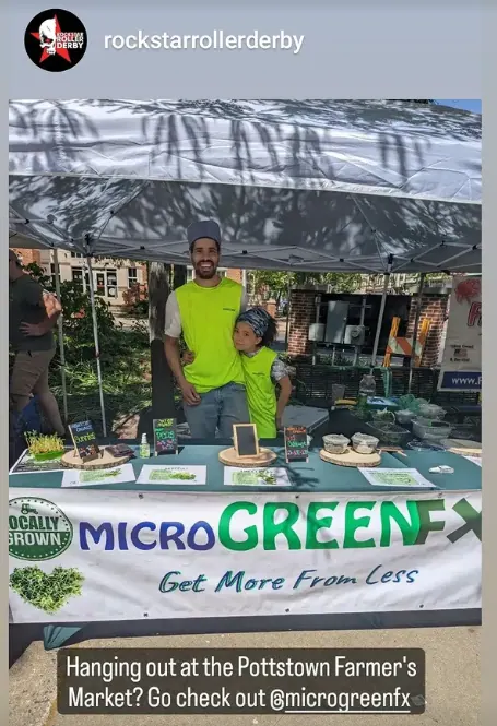 Rockstart Roller Derby team with microGREEN FX microgreens